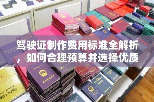 菏泽驾驶证制作费用标准全解析，如何合理预算并选择优质服务？
