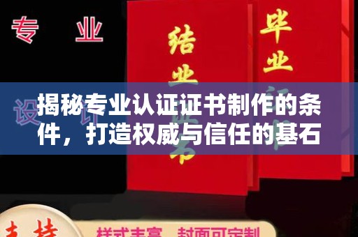 菏泽揭秘专业认证证书制作的条件，打造权威与信任的基石