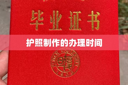 菏泽护照制作的办理时间