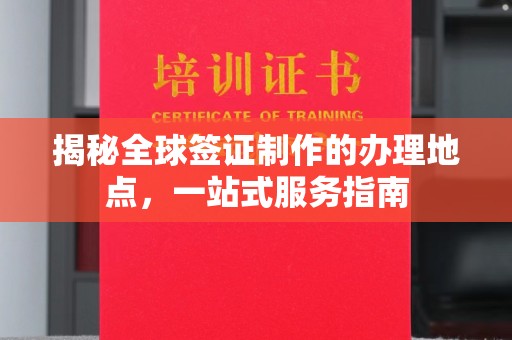 菏泽揭秘全球签证制作的办理地点，一站式服务指南