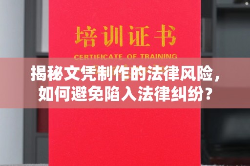 菏泽揭秘文凭制作的法律风险，如何避免陷入法律纠纷？
