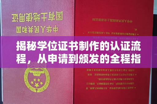 菏泽揭秘学位证书制作的认证流程，从申请到颁发的全程指南