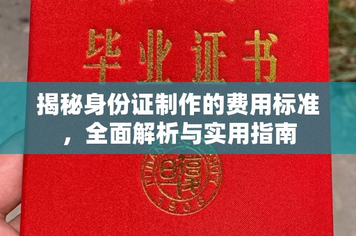 菏泽揭秘身份证制作的费用标准，全面解析与实用指南