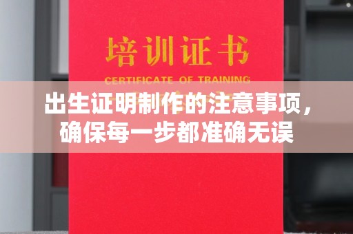 菏泽出生证明制作的注意事项，确保每一步都准确无误
