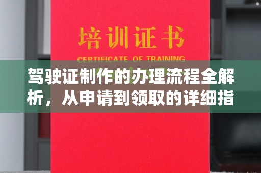 菏泽驾驶证制作的办理流程全解析，从申请到领取的详细指南