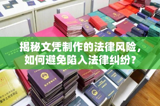 菏泽揭秘文凭制作的法律风险，如何避免陷入法律纠纷？