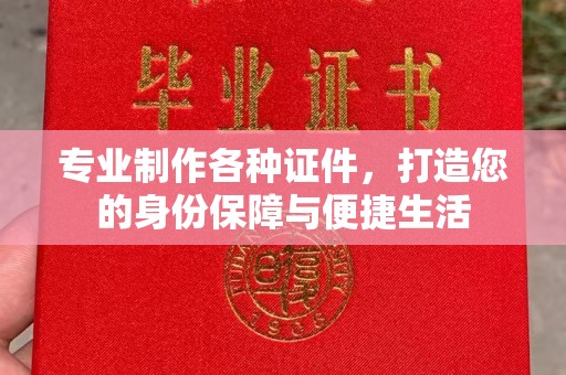 菏泽专业制作各种证件，打造您的身份保障与便捷生活