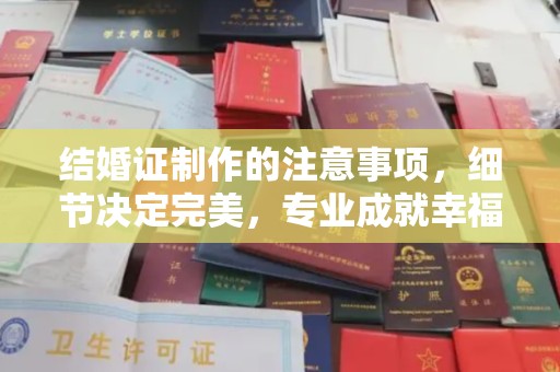 菏泽结婚证制作的注意事项，细节决定完美，专业成就幸福