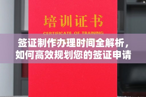 菏泽签证制作办理时间全解析，如何高效规划您的签证申请流程
