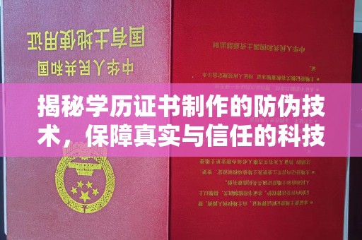 菏泽揭秘学历证书制作的防伪技术，保障真实与信任的科技力量