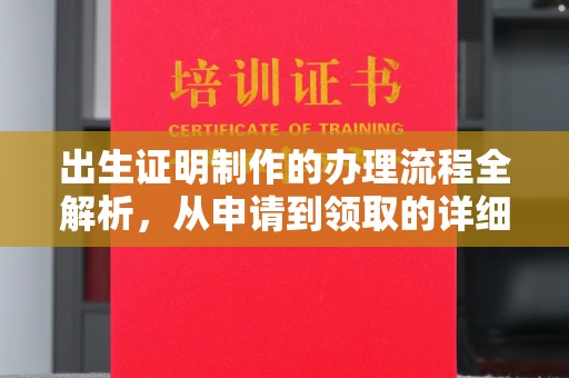 菏泽出生证明制作的办理流程全解析，从申请到领取的详细指南