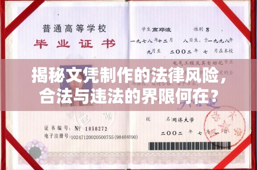 菏泽揭秘文凭制作的法律风险，合法与违法的界限何在？