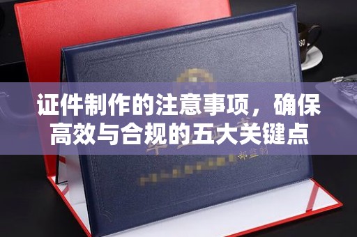 菏泽证件制作的注意事项，确保高效与合规的五大关键点